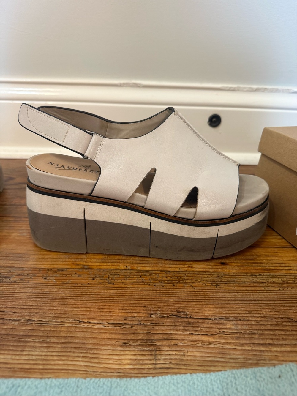 NAKED FEET - FLOW in MIST Heeled Sandals - Picture 9 of 10